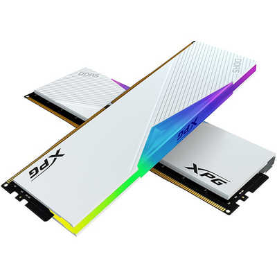 XPG RGB DDR5-5600 16GB×2(ドスパラ限定)ケース無し ADATA 増設用メモリ XPG LANCER RGB DDR5-6400 ホワイト[DIMM
