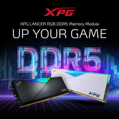 XPG LANCER RGB DDR5 6400 16GB 2枚組 ADATA 増設用メモリ XPG LANCER RGB DDR5-6400 ホワイト[DIMM
