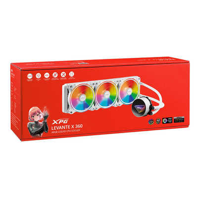 ADATA 水冷CPUクーラー LEVANTE X 360 ［ 120mmファンx3