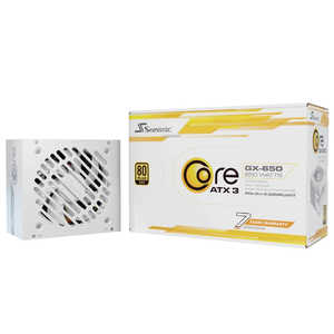 �V�[�\�j�b�N Core V2 GX-650 ATX3 White �m650W / ATX / 80PLUS Gold�n SRP-CGX651-A5A32SF-WH