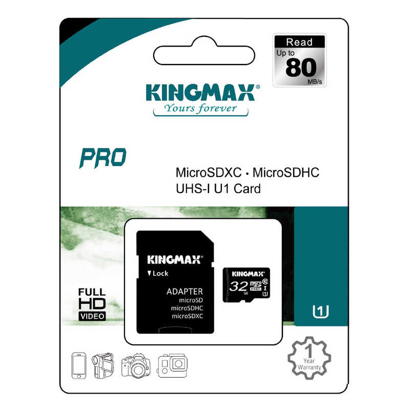 KINGMAX KINGMAX microSDHCカード (Class10/32GB) KM32GMCSDUHSP1A-1 KM32GMCSDUHSP1A-1