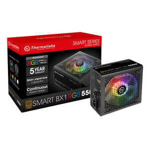 THERMALTAKE PC電源 Smart BX1 RGB 550W BRONZE［550W /ATX/EPS /Bronze］ PS-SPR-0550NHFABJ-1 [550W /ATX/EPS /Bronze]