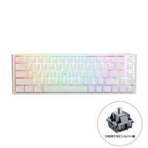 Ducky ゲーミングキーボード One 3 SF 65% keyboard Classic Pure White ホワイト [有線 /USB] dk-one3-classic-pw-rgb-sf-silver