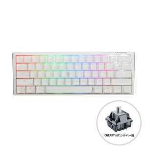Ducky ゲーミングキーボード One 3 Mini 60% keyboard Classic Pure White ホワイト [有線 /USB] dk-one3-classic-pw-rgb-mini-silver