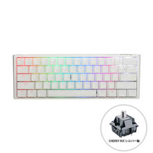 Ducky ゲーミングキーボード One 3 Mini 60% keyboard Classic Pure White ホワイト [有線 /USB] dk-one3-classic-pw-rgb-mini-silver