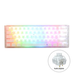 Ducky ゲーミングキーボード One 3 Mini 60％ keyboard Aura Edition Aura White ホワイト［有線 /USB］ ONE3AURAWHITEKJY