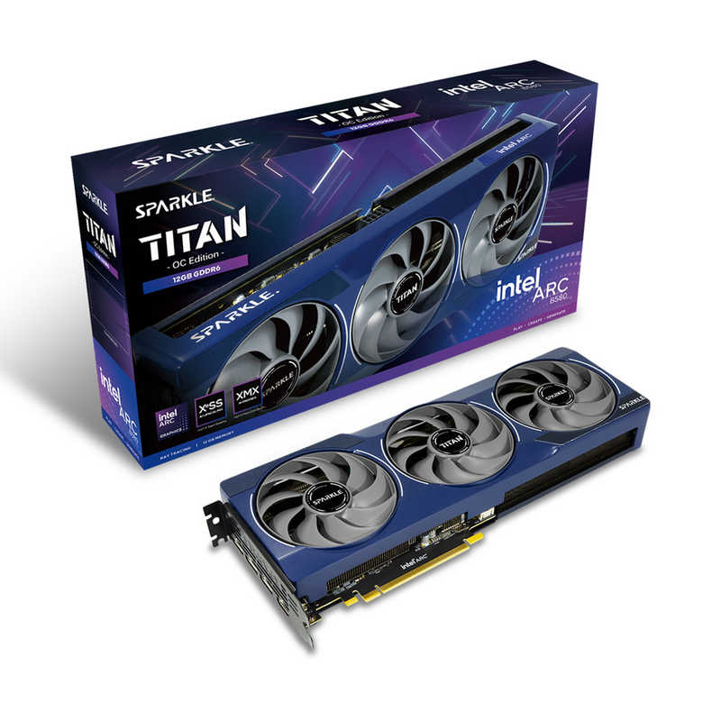 SPARKLE SPARKLE グラフィックボード Intel Arc B580 TITAN OC ［Intel Arcシリーズ /12GB］ブルー SB580T12GOC SB580T12GOC