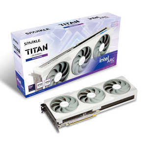 SPARKLE եåܡ Intel Arc B580 TITAN Luna OC Υƥ GPUեߥ꡼ /12GB ۥ磻 SB580TW-12GOC
