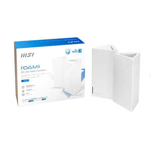 MSI Roamii BE Lite Mesh System- 2 Pack �mWi-Fi 7(be)�n RoamiiBELiteMeshSystem-2Pack