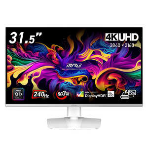 MSI ゲーミングモニター ［31.5型 /4K(3840×2160) /ワイド］ MPG-321URXW-QD-OLED