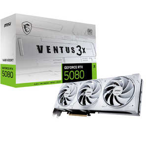 MSI グラフィックボード ［ GeForce RTXシリーズ / 16GB ］ ホワイト GeForce RTX 5080 16G VENTUS 3X OC WHITE
