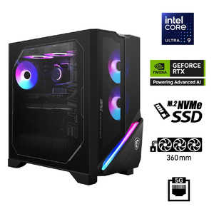 MSI ߥ󥰥ǥȥåץѥ [ RTX 5090 / ˥̵ / Win11 Pro / Core Ultra 9 / 32GB / SSD2TB ] MPG Infinite X3 AI 2NVZ9-038JP