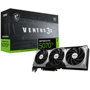 MSI グラフィックボード ［GeForce RTXシリーズ /16GB］ GeForce RTX 5070 Ti 16G VENTUS 3X OC