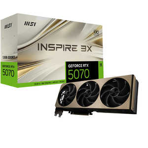 MSI GeForce RTX 5070 12G INSPIRE 3X OC ［GeForce RTXシリーズ /12GB］ GeForceRTX507012GINSPIRE3XOC