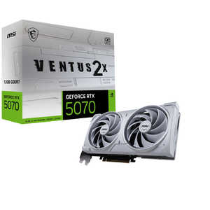 MSI GeForce RTX 5070 12G VENTUS 2X OC WHITE ［GeForce RTXシリーズ /12GB］