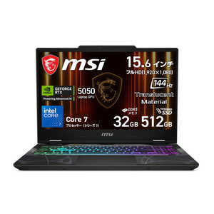 MSI ߥ󥰥Ρȥѥ Cyborg 15 [ RTX 5050 / 15.6 / Win11 Home / Core 7 / 32GB / SSD512GB ] ǥå쥤  ȥ CYBORG15B2RW