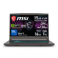 Windows11ハード　ゲーミングノートPC MSI Thin A15 B7V [CPU：Ryzen 7 7735HS/メモリ：16GB/GPU：GeForce RTX 4050/SSD：1TB] (コスモスグレイ) MSI ゲーミングノートPC Thin A15 B7V - GeForce RTX 40