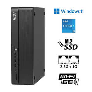 MSI fXNgbvp\R mWindows11 Pro / intel Core i5 / F16GB / SSDF512GBn PRO-DP80-A14G-065JP