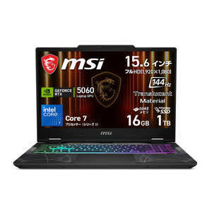 MSI �Q�[�~���O�m�[�g�p�\�R�� [ 15.6�^ / Win11 Home / Core 7 / ������16GB / SSD1TB ] �I�f�b�Z�C�O���C �� �X�P���g�� Cyborg-15-B2RWFKG-7851JP