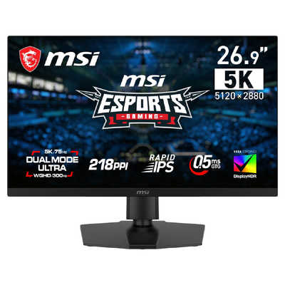 MSI ゲーミング液晶ディスプレイ ［26.9型 / 5K(5120×2880) / ワイド