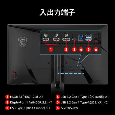MSI ゲーミング液晶ディスプレイ ［26.9型 / 5K(5120×2880) / ワイド