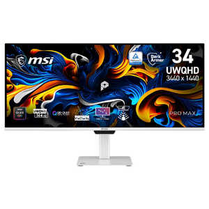 MSI �t���f�B�X�v���C �m34�^ / �L�@EL QHD(3440×1440) / ���C�h / 144Hz�n PRO MAX 341QPXW14G