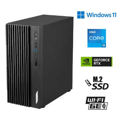 デスクトップパソコン PRO DP180 14ATA-1439JP/Win11 MSI デスクトップパソコン [ モニター無し / Win11 Home / Core i5