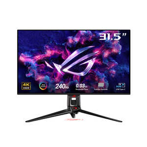 ASUS  ߥ󥰱վǥץ쥤 ROG Swift OLED 31.5 /ͭEL 4K(38402160) /磻ɡ PG32UCDM