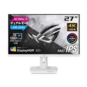 ASUS  ߥ󥰱վǥץ쥤 ROG Strix 27 /4K(38402160) /磻ɡ XG27UCG-W