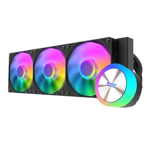 DARKFLASH 水冷CPUクーラー 360mmファン x1 ［LGA1851/1700・AM5/AM4］ DG360 ブラック DG360ARGB-BLACK