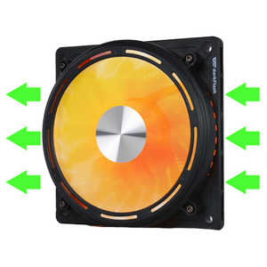 DARKFLASH ե  120mm / 1900rpm / ARGB DE8R(С) ֥å DF-DE8R-B-HQ1