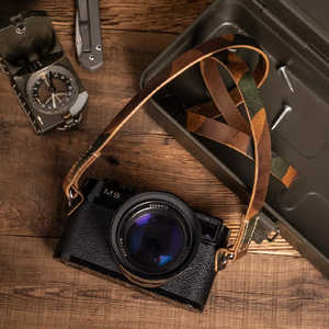 WOTANCRAFT ネックストラップ ストレートカット (CURA真鍮製2重リング)フルレザー 008 125cm カモフラージュ NESTCU125008 WOTANCRAFT ネックストラップ ストレートカット (CURA真鍮製2重リング)フルレザー 008 125cm カモフラージュ NESTCU125008