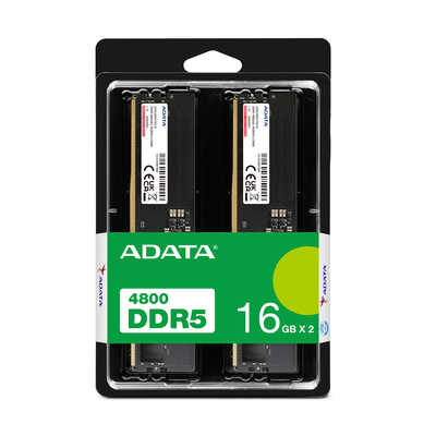 ADATA 増設メモリ DDR5-4800 ［DIMM DDR5 / 16GB / 2枚］ AD5U480016G