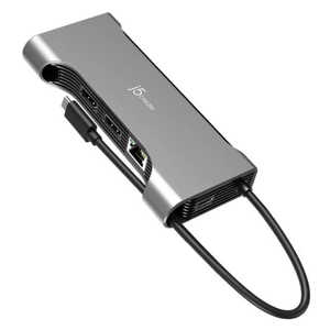 J5 USB-C to デュアル4K60Hz HDMI フレキシブルポート Pro 12-in-1 ドッキングステーション ［USB Power Delivery対応］ JCD367