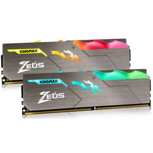 KINGMAX デスクトップ用メモリ KM-LD4-3000-16GRD(DDR4-3000 288pin LED搭載 8GB 2枚組 デスクトップ用) KINGMAX デスクトップ用メモリ KM-LD4-3000-16GRD(DDR4-3000 288pin LED搭載 8GB 2枚組 デスクトップ用)