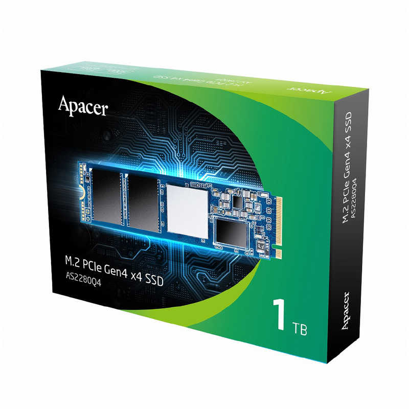 APACER APACER 内蔵SSD PCI-Express接続 AS2280Q4 (ヒートシンク付) ［1TB /M.2］「バルク品」 AP1TBAS2280Q41 AP1TBAS2280Q41