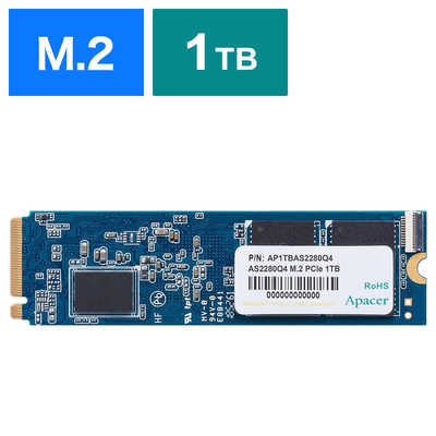 APACER 内蔵SSD PCI-Express接続 AS2280Q4 (ヒートシンク付) [1TB /M.2