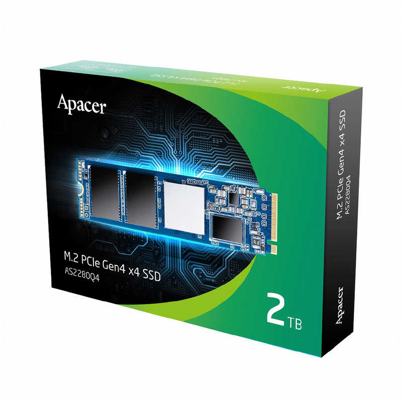 APACER APACER 内蔵SSD PCI-Express接続 AS2280Q4 (ヒートシンク付) ［2TB /M.2］「バルク品」 AP2TBAS2280Q41 AP2TBAS2280Q41