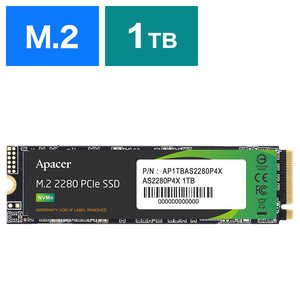 APACER 内蔵SSD PCI-Express接続 AS2280P4X 1TB M.2 2280 ［1TB /M.2］「バルク品」 AP1TBAS2280P4X-1