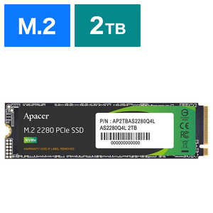 APACER ¢SSD PCI-Express³ AS2280Q4L 2TB M.2 2280 2TB /M.2ϡ֥Х륯ʡ AP2TBAS2280Q4L-1