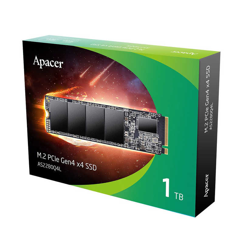 APACER APACER 内蔵SSD PCI-Express接続 AS2280Q4L 1TB M.2 2280 ［1TB /M.2］「バルク品」 AP1TBAS2280Q4L-1 AP1TBAS2280Q4L-1