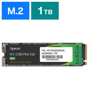 APACER ¢SSD PCI-Express³ AS2280Q4L 1TB M.2 2280 1TB /M.2ϡ֥Х륯ʡ AP1TBAS2280Q4L-1