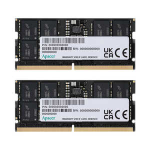 Apacer FS.64GAA.PTRK2 [SODIMM DDR5 PC5-38400 32GB 2枚組