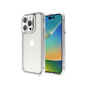 ABSOLUTE TECHNOLOGY iPhone 14 Pro用ケース LINKASE AIR ゴリラガラスiPhoneケース(側面TPU：クリア)耐衝撃 透明度 MugSafe充電対応 ATLAIP202261PCL