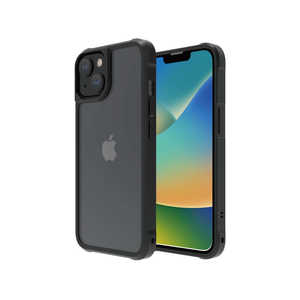 ABSOLUTE TECHNOLOGY iPhone 14用ケース LINKASE AIR ゴリラガラスiPhoneケース(側面TPU：ブラック)耐衝撃 透明度 MugSafe充電対応 ATLAIP202261BK