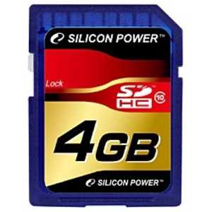 SILICONPOWER 4GB・Class10対応SDHCカード SP004GBSDH010V10｢バルク品｣ SP004GBSDH010V10