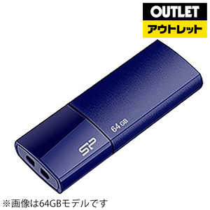 SILICONPOWER USBメモリ Ultima U05 ネイビー [16GB /USB2.0 /USB TypeA /スライド式] アウトレット専用 SP016GBUF2U05V1D