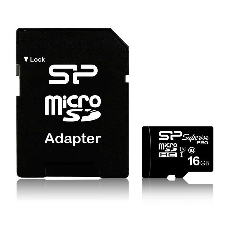 SILICONPOWER SILICONPOWER microSDHCカード Superior Pro SP016GBSTHDU3V10SP SP016GBSTHDU3V10SP