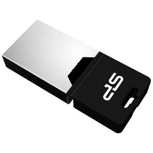 SILICONPOWER USBメモリｰ[16GB/USB2.0+microUSB/キャップ式] SP016GBUF2X20V1K