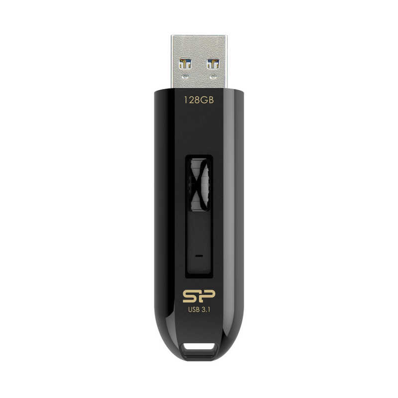 SILICONPOWER SILICONPOWER USBメモリ USB3.1 & USB 3.0 スライド式 ブラック Blaze B21シリーズ 128GB SP128GBUF3B21V1K SP128GBUF3B21V1K
